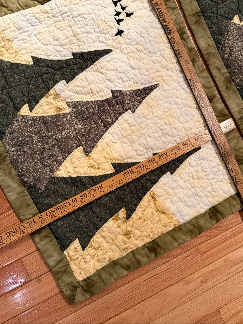 Deer Woodland Quilt Bedding in Brown and Green by Donna Sharp Cabincore